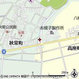 石川県能美市秋常町ヌ周辺の地図