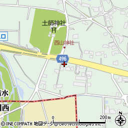 長野県大町市常盤西山134-3周辺の地図