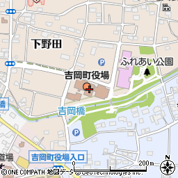 吉岡町役場周辺の地図