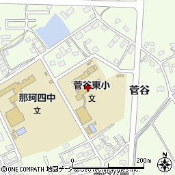 那珂市立菅谷東小学校周辺の地図