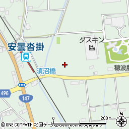 長野県大町市常盤（東原）周辺の地図