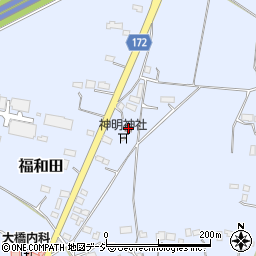 福和田公民館周辺の地図