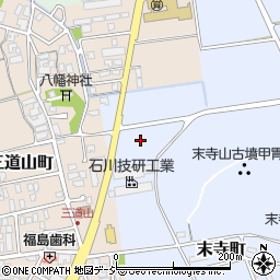 石川県能美市末寺町マ周辺の地図
