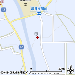 筑北村社会福祉協議会　坂井高齢者保健福祉支援センター周辺の地図