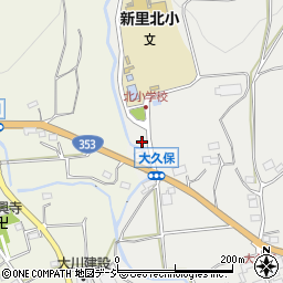 桐生市消防団新里方面第二分団周辺の地図