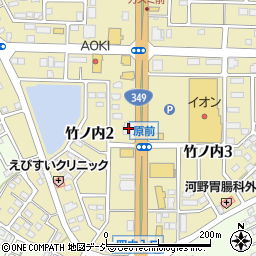 筑波銀行菅谷支店周辺の地図
