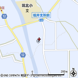 筑北村社会福祉協議会坂井支所周辺の地図
