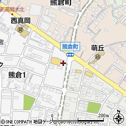 クリーニング専科真岡熊倉店周辺の地図