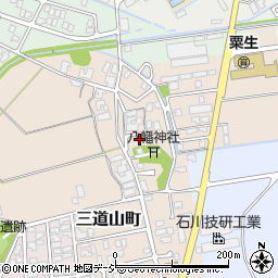 石川県能美市三道山町ホ周辺の地図