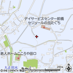 群馬県前橋市田口町周辺の地図