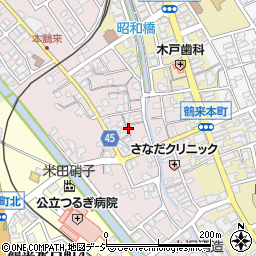 石川県白山市鶴来大国町マ周辺の地図