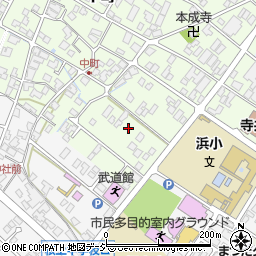 石川県能美市中町未周辺の地図