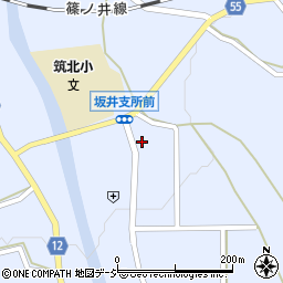 長野県東筑摩郡筑北村坂井周辺の地図