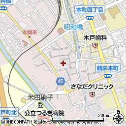 石川県白山市鶴来大国町周辺の地図