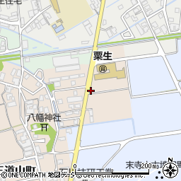 石川県能美市三道山町ヘ周辺の地図