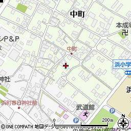 石川県能美市中町ヨ周辺の地図