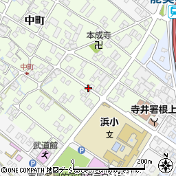 石川県能美市中町子周辺の地図