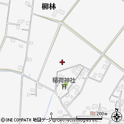 栃木県真岡市柳林周辺の地図