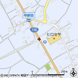 飯田下新田周辺の地図