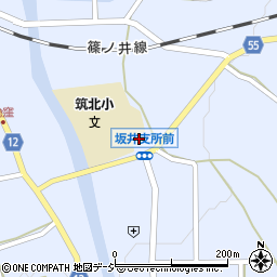 筑北村坂井支所周辺の地図