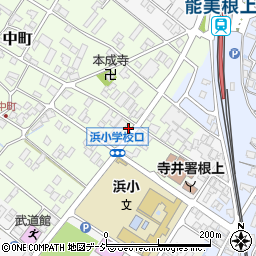 石川県能美市中町申18周辺の地図