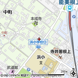 石川県能美市中町申17周辺の地図