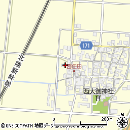 石川県能美市西任田町ニ周辺の地図