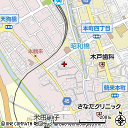 石川県白山市鶴来大国町ヘ周辺の地図