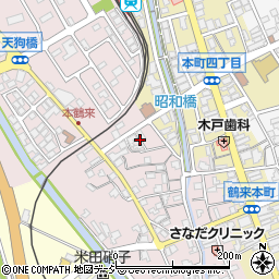 石川県白山市鶴来大国町（ヘ）周辺の地図