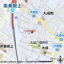 石川県能美市大成町（リ）周辺の地図