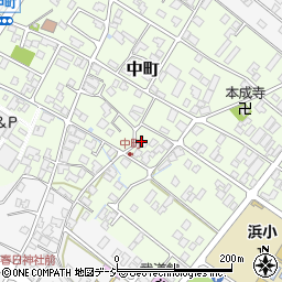 石川県能美市中町ツ126周辺の地図