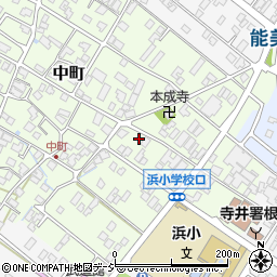 石川県能美市中町申12-1周辺の地図