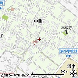 石川県能美市中町ツ125周辺の地図