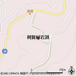 富山県南砺市利賀村岩渕周辺の地図