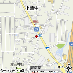 上三川上蒲生郵便局 ＡＴＭ周辺の地図