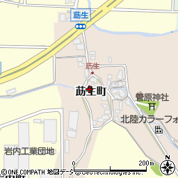 石川県能美市莇生町周辺の地図