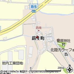 石川県能美市莇生町周辺の地図