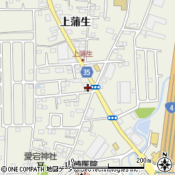 上三川上蒲生郵便局周辺の地図