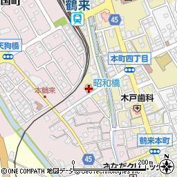 鶴来郵便局 ＡＴＭ周辺の地図
