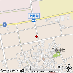 石川県能美市上開発町ニ周辺の地図