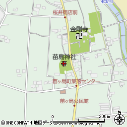 苗島神社周辺の地図