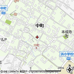 石川県能美市中町ツ106周辺の地図