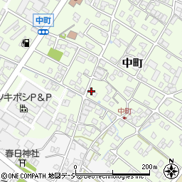 石川県能美市中町ツ111周辺の地図