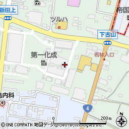栃木県下野市下古山166周辺の地図