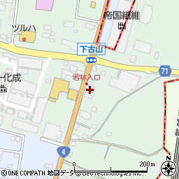 栃木県下野市下古山122周辺の地図