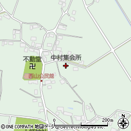 中村集会所周辺の地図