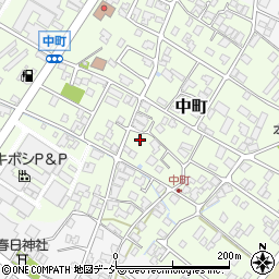 石川県能美市中町ツ92周辺の地図