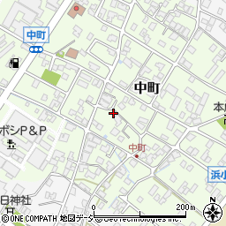 石川県能美市中町ツ108周辺の地図