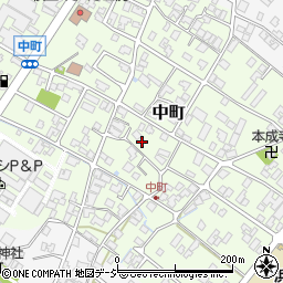石川県能美市中町ツ107周辺の地図