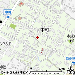 石川県能美市中町ツ107周辺の地図